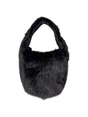 Gucci Fur Mini Bag Mink Black Gold